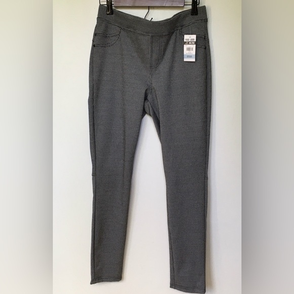 lily morgan Women's Houndstooth Skinny Pull On Pant Size Medium - Picture 3 of 14